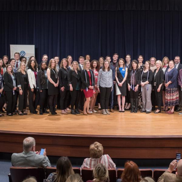 The Graduate School recognized more than 50 graduate students with Dean's Citation Awards during a celebration in April on the Pew Grand Rapids Campus. 